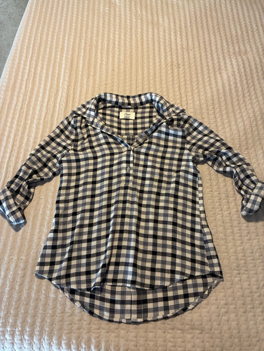 Flannel pull over